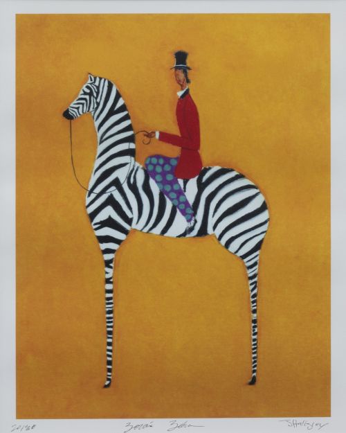 JONATHAN HALLGREY (Nueva York)Lady on a zebra y Three hun