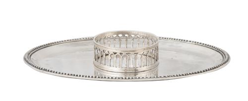 Mancerina ovalada Carlos IV de plata en su color.Salamanc