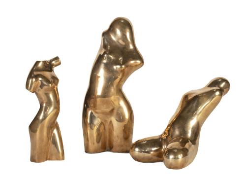 LÓPIZLote de tres esculturas