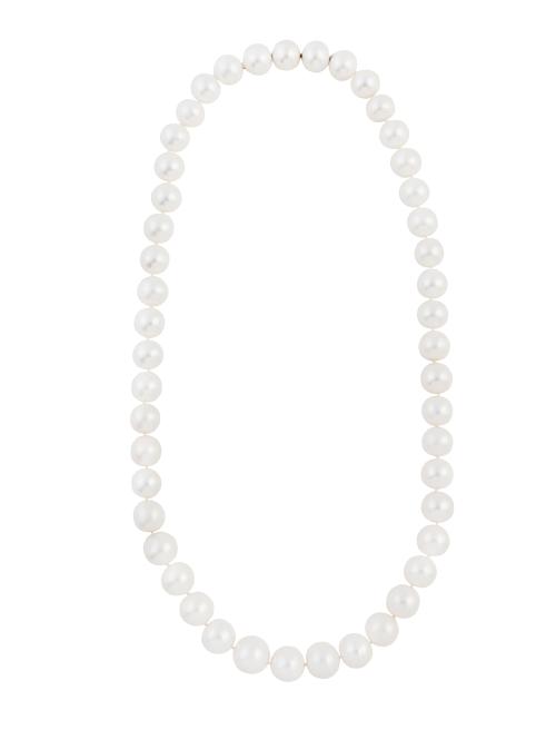 Collar de perlas de los mares del sur de tamaño creciente, 