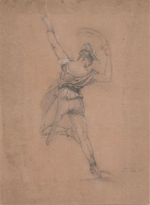 ESCUELA ESPAÑOLA, SIGLO XIXEstudio de una figura alegóric