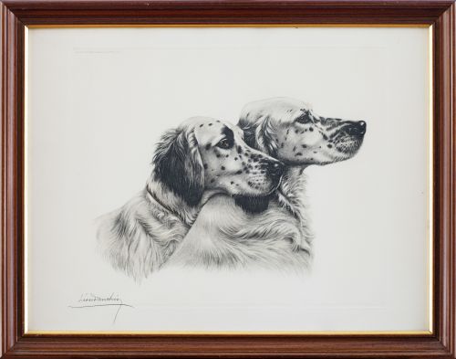 LEÓN DANCHIN (1887-1938)Pareja de setters ingleses