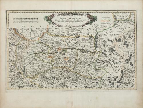 NICOLAS SANSON (1600-1667) Mapa del Archiducado de Austri