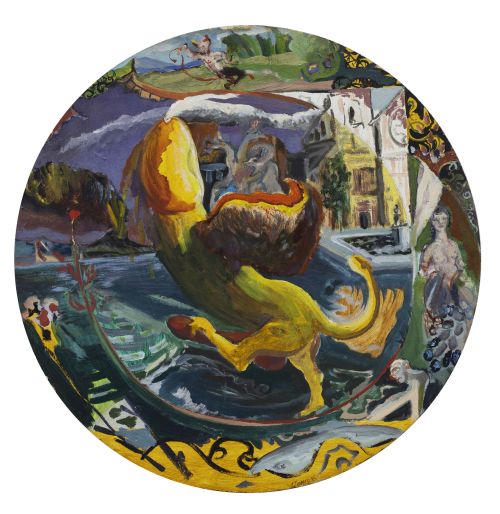 CARLOS FRANCO (Madrid, 1951)Tondo alegórico, 1986