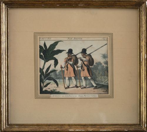 FRIEDRICH WILHELM GOEDSCHE (1785- 1863)"Esclavos brasileñ