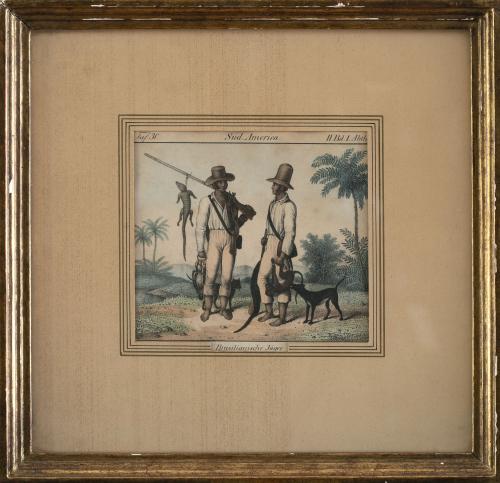 FRIEDRICH WILHELM GOEDSCHE (1785- 1863)"Esclavos brasileñ