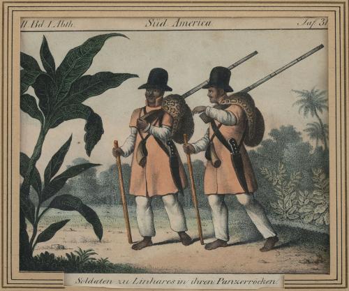 FRIEDRICH WILHELM GOEDSCHE (1785- 1863)"Esclavos brasileñ