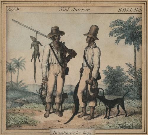 FRIEDRICH WILHELM GOEDSCHE (1785- 1863)"Esclavos brasileñ