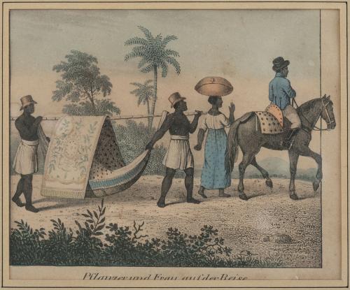 FRIEDRICH WILHELM GOEDSCHE (1785- 1863)"Esclavos brasileñ