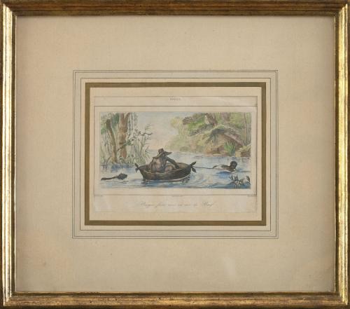 DEBRET (del) CHAILLOT (sculp)"Cazadores negros regresando