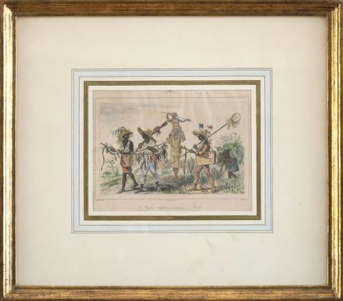 DEBRET (del) CHAILLOT (sculp)"Cazadores negros regresando