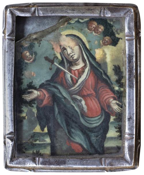 ESCUELA ESPAÑOLA, H. 1700Santa Teresa (anverso) y Doloros