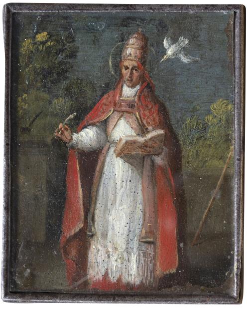 ESCUELA ESPAÑOLA, SIGLO XVIIRetrato San Gregorio Magno so