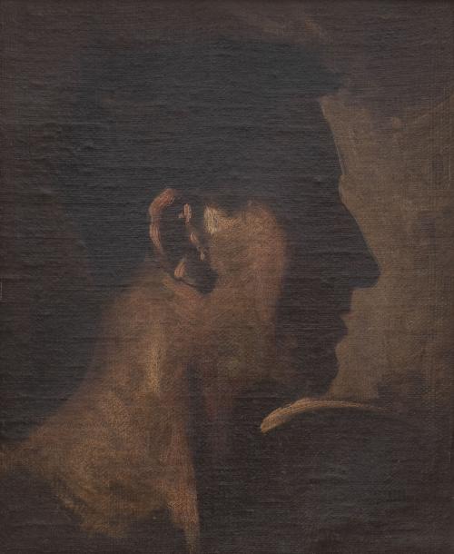 EDUARDO ROSALES (Madrid, 1836-1873)Estudio de cabeza de B