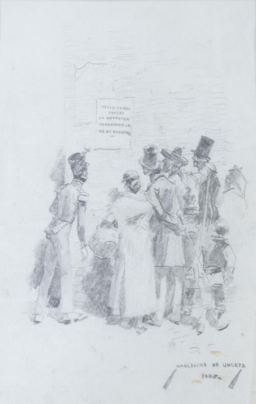 MARCELINO UNCETA Y LOPEZ (Zaragoza, 1835-Madrid, 1905)Ley