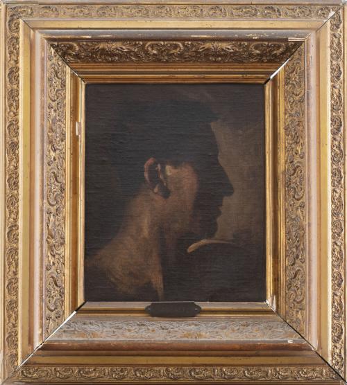 EDUARDO ROSALES (Madrid, 1836-1873)Estudio de cabeza de B