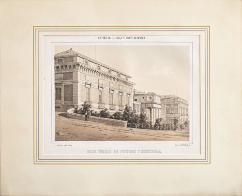 J CEBRIAN (litº) y J. DONON (lit)Vista del Real Museo de 