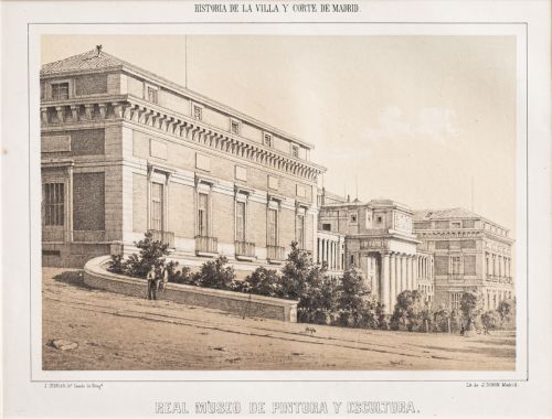J CEBRIAN (litº) y J. DONON (lit)Vista del Real Museo de 