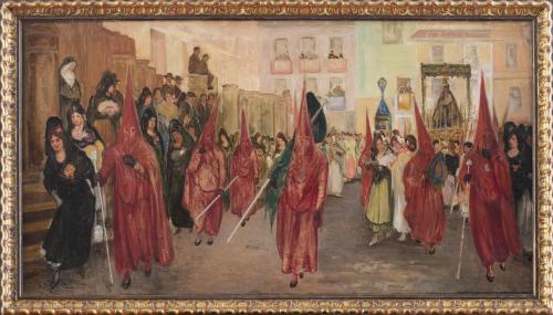 BALDOMERO SIERRA (Sevilla, siglo XIX-XX)Paso de la cofrad