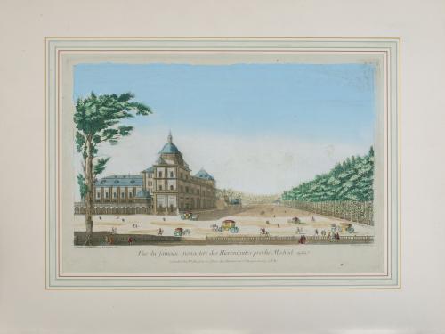 JACQUES CHÉREAU (1688- 1776)Vista óptica: Vista del Palac