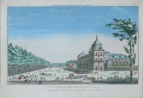 ESCUELA FRANCESA, SIGLO XVIIIVista óptica: Palacio Real d