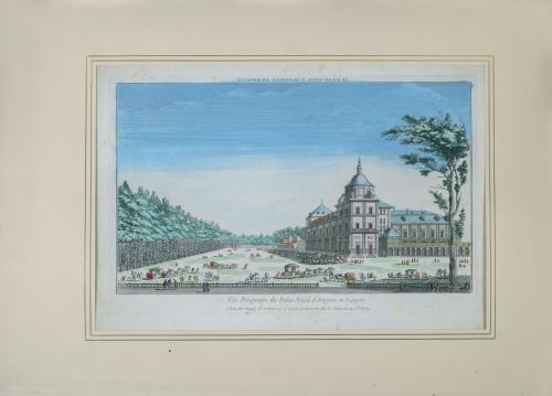 ESCUELA FRANCESA, SIGLO XVIIIVista óptica: Palacio Real d