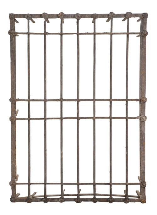 Reja de hierro con aplicaciones de flores.España, S. XVII