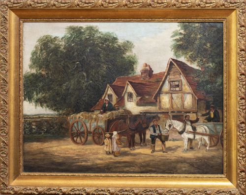 ESCUELA CENTROEUROPEA, H. 1900Paisaje con casa