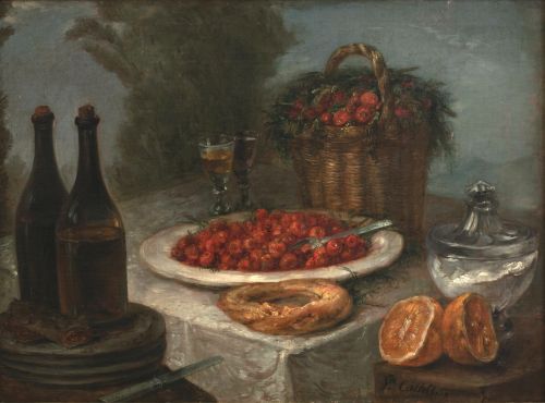 VICENTE CASTELLÓ Y AMAT (1787-1860)Bodegón de fresas, nar