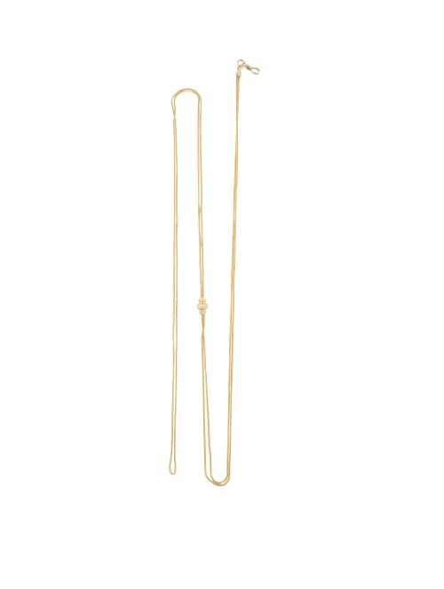 Leontina francesa c. 1870 de cordón de oro mate