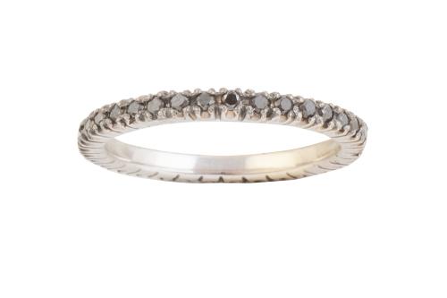 Conjunto de tres sortijas alianza de brillantes y brillante