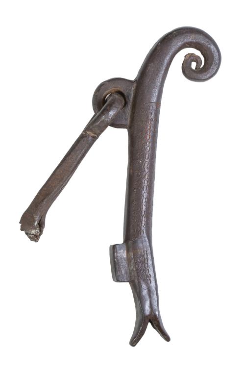 Llamador zoomorfo de hierro.España, S. XVII.
