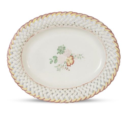 Bandeja de cerámica esmaltada de la serie de las flores ale