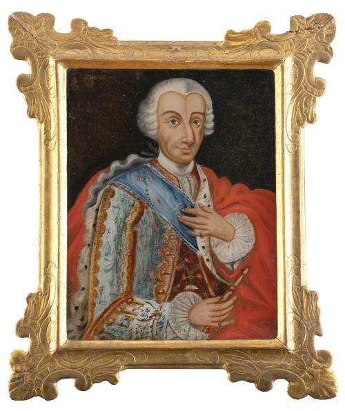 ESCUELA ESPAÑOLA, SIGLO XVIIIRetrato de Carlos III y retr