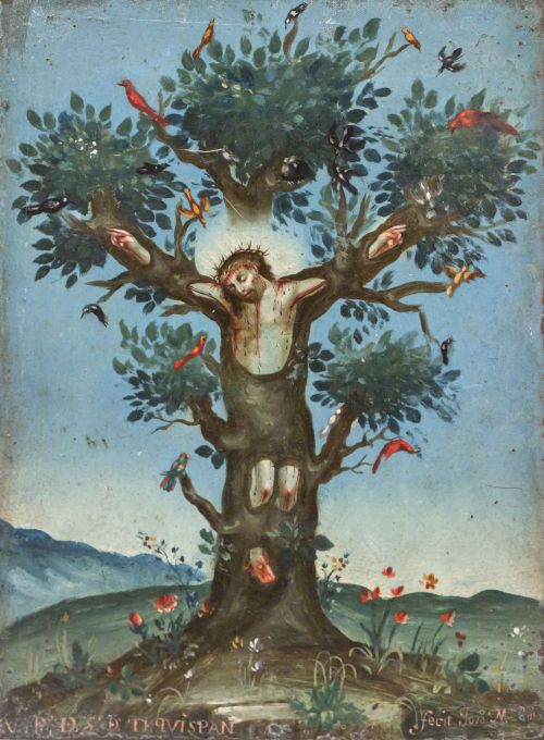 JOSE MARÍA ROJAS (Escuela novohispana, h. 1800)Cruz de Te