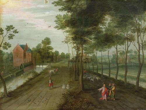 HANS BOL (Malinas, 1534- Ámsterdam,1593)Abril: la parábol