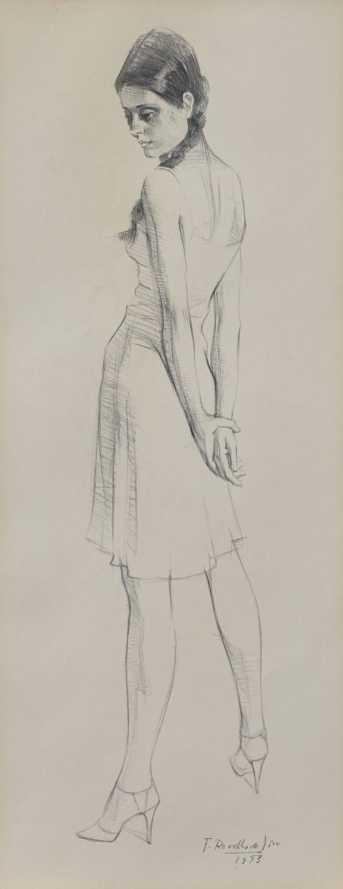 FÉLIX REVELLO DE TORO (Málaga, 1926)Joven mujer, 1983