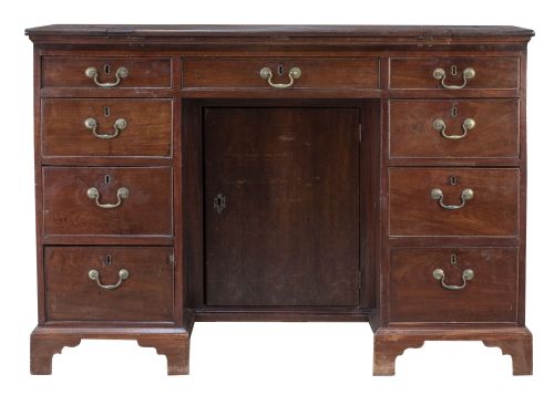 Mesa de arquitecto Jorge III de madera de caoba.Inglaterr