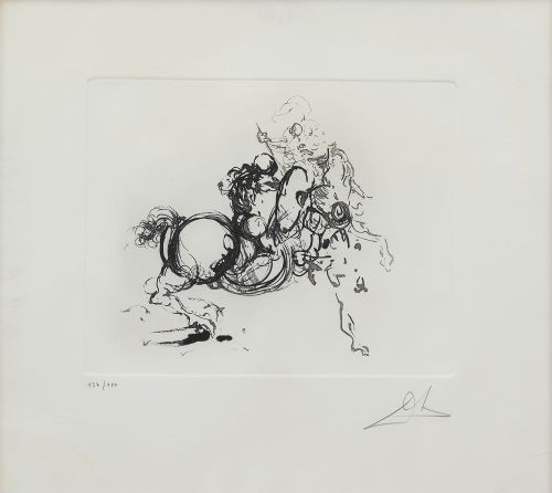 SALVADOR DALÍ (Figueras, 1904 - 1989)Jinete 1936 (Negro),