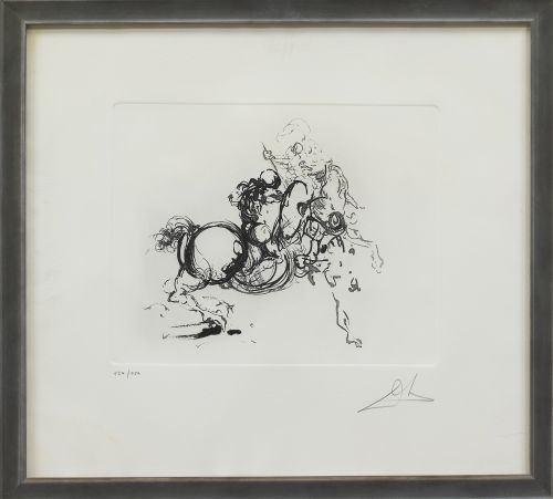 SALVADOR DALÍ (Figueras, 1904 - 1989)Jinete 1936 (Negro),