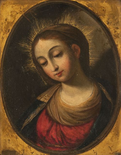 ESCUELA FLAMENCA, H. 1700Virgen inserta en un óvalo