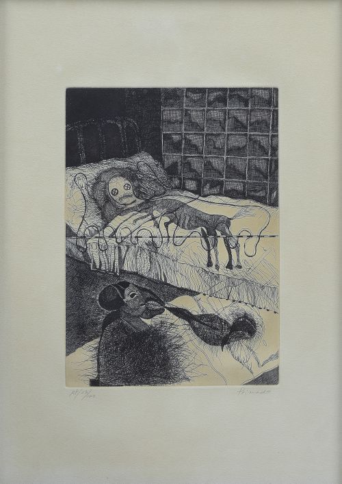 Lote de tres obras gráficas de los siguientes autores: Enri