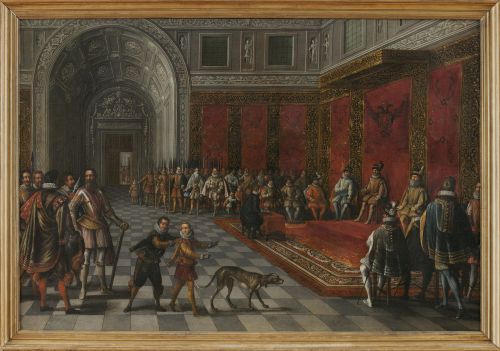 JUAN DE LA CORTE (c. 1585-1662)La Dieta de Augsburgo; Ses