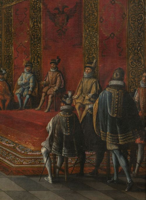 JUAN DE LA CORTE (c. 1585-1662)La Dieta de Augsburgo; Ses