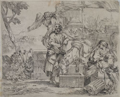 SEBASTIAN BOURDON (1616-1671)San José escuchando el conse