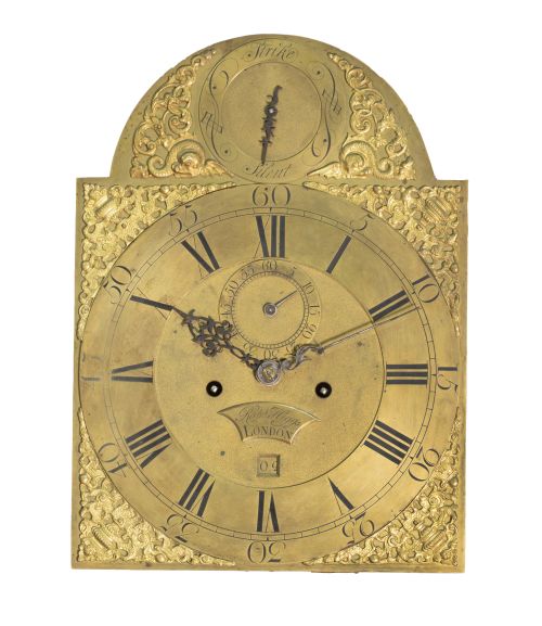 "Rob. Higss London"Reloj de caja alta de madera de caoba 