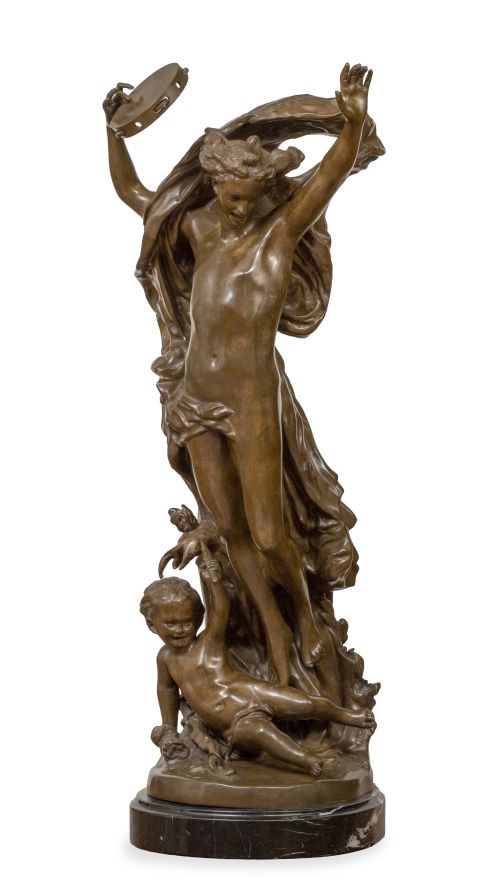 Alegoria de la danza. Firmada.Escultura de bronce. Sobre 