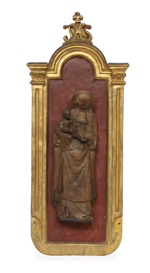 Virgen con el Niño.Madera tallada.Malinas, S. XVI.