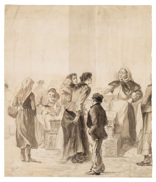 MANUEL PICOLO LÓPEZ (Murcia, 1855-1912)En el mercado