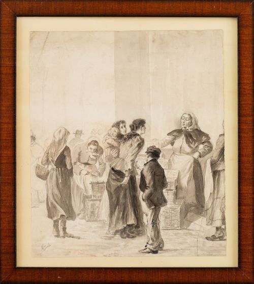 MANUEL PICOLO LÓPEZ (Murcia, 1855-1912)En el mercado